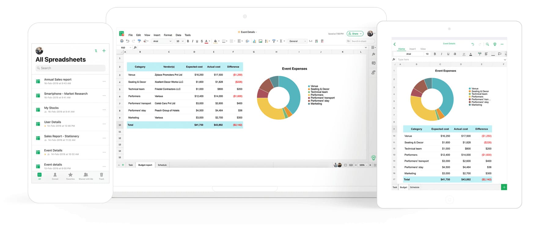 screenshot of Zoho Office Suite